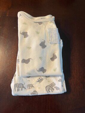 Rabbit + Bear - Organic Cotton Baby 2-Piece Pajama Set (6-9M)